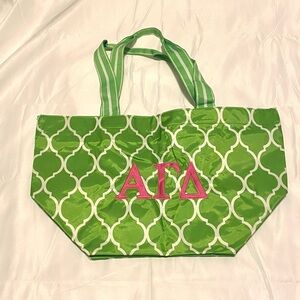 Alpha Gamma Delta tote bag